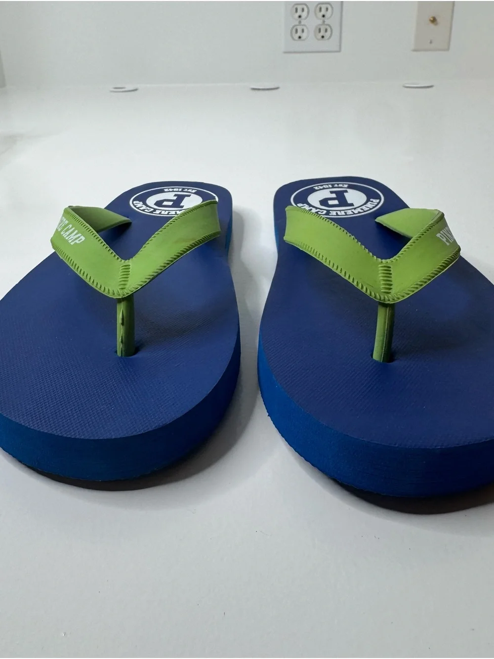 Pinemere Camp Men's Blue Flip-Flop Sandal - Casual Beach Comfort